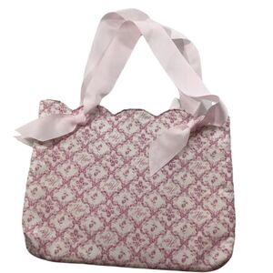 Longaberger Hope Breast Cancer Awareness Pink Quilted Small  Tote Purse